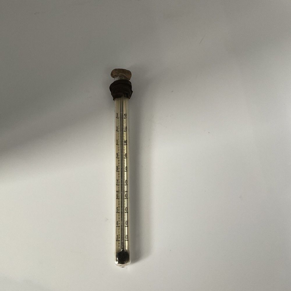 Vtg Hornstein‎ Photo Sales Glass Stirring Rod Thermometer Photography Darkroom
